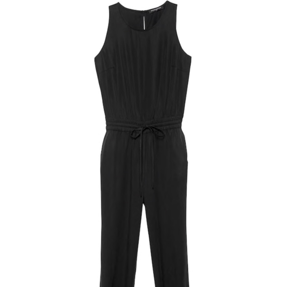 Banana Republic Cuffed Jumpsuit Black